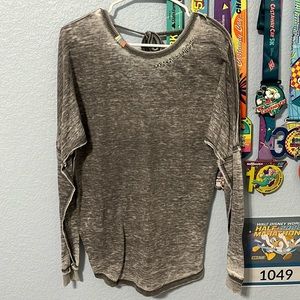 Jadelynn Brooke tie back long sleeve